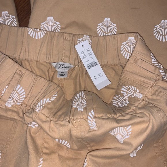 J. Crew wide leg pull on pant in seashell print - Picture 6 of 7